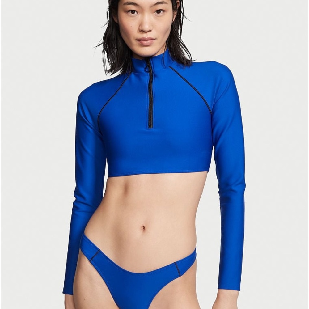 VICTORIA'S SECRET SWIM Sexy Sport Half-Zip Rashguard